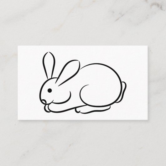 Carte De Visite Juste un lapin (Devant)
