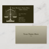 Carte De Visite justice (Devant / Derrière)