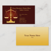 Carte De Visite justice (Devant / Derrière)