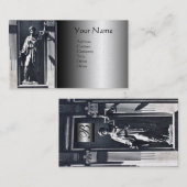 Carte De Visite JUSTICE BUREAU JURIDIQUE, PROCUREUR MONogramme mét (Devant / Derrière)