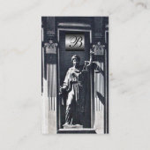 Carte De Visite JUSTICE BUREAU JURIDIQUE, PROCUREUR MONogramme mét (Dos)