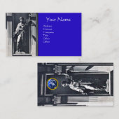 Carte De Visite JUSTICE BUREAU JURIDIQUE, PROCUREUR Sapphire Monog (Devant / Derrière)