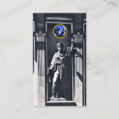 Carte De Visite JUSTICE BUREAU JURIDIQUE, PROCUREUR Sapphire Monog (Dos)