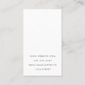 Carte De Visite Justice de la Dame | Immobilier | Découpe en cuir (Dos)