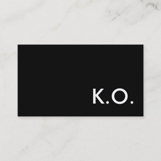 Carte De Visite k.o. coup de grâce (Devant)