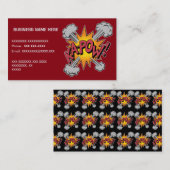 Carte De Visite KA-POW! Bande Dessinée Graphique (Devant / Derrière)