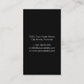 Carte De Visite Kabbalah L'Arbre de la Vie Ornement Papillon (Dos)