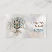 Carte De Visite Kabbalah L'Arbre de Vie Marbre et Or (Dos)