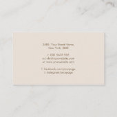 Carte De Visite Kabbalah L'Arbre de Vie Ornament de Géométrie Sacr (Dos)