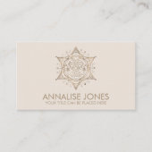 Carte De Visite Kabbalah L'Arbre de Vie Ornament de Géométrie Sacr (Devant)