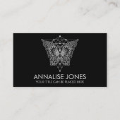 Carte De Visite Kabbalah L'Arbre de Vie - Ornement Papillon (Devant)