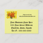 Carte De Visite Kalanchoe rouge - Soleil Succulent (Devant)