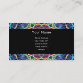 Carte De Visite Kaléidoscope centripète de fleur (Dos)