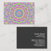 Carte De Visite Kaleidoscope coloré 010 (Devant / Derrière)
