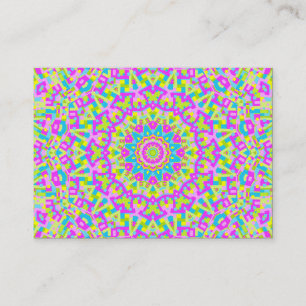 Carte De Visite Kaleidoscope coloré 010
