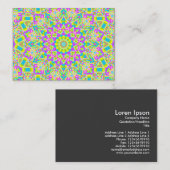 Carte De Visite Kaleidoscope coloré 02 (Devant / Derrière)