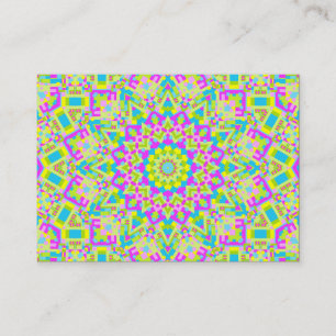 Carte De Visite Kaleidoscope coloré 02