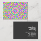 Carte De Visite Kaleidoscope coloré 03 (Devant / Derrière)