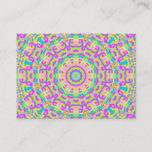 Carte De Visite Kaleidoscope coloré 03