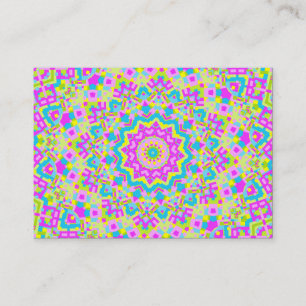 Carte De Visite Kaleidoscope coloré 04