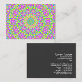 Carte De Visite Kaleidoscope coloré 05 (Devant / Derrière)