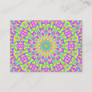 Carte De Visite Kaleidoscope coloré 05