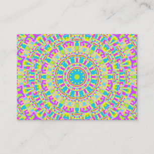 Carte De Visite Kaleidoscope Coloré 06