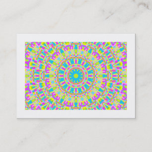 Carte De Visite Kaleidoscope coloré 06 (bordé)