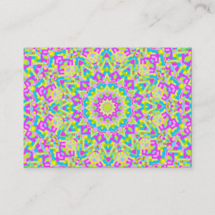 Carte De Visite Kaleidoscope coloré 07