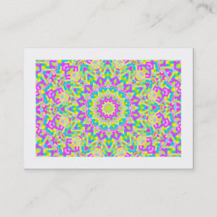 Carte De Visite Kaleidoscope coloré 07 (bordé)