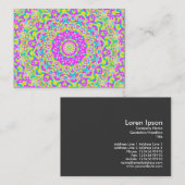 Carte De Visite Kaleidoscope coloré 08 (Devant / Derrière)