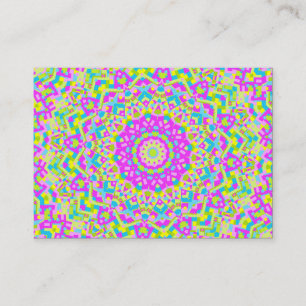 Carte De Visite Kaleidoscope coloré 08