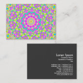 Carte De Visite Kaleidoscope coloré 09 (Devant / Derrière)