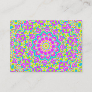 Carte De Visite Kaleidoscope coloré 09