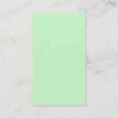 Carte De Visite Kaléidoscope de chou frisé vert (Dos)
