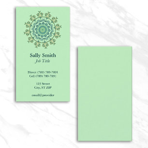 Carte De Visite Kaléidoscope de chou frisé vert