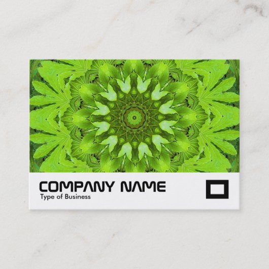 Carte De Visite Kaleidoscope de feuilles (Devant)
