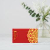 Carte De Visite Kaléidoscope de fleur du feu (Debout devant)