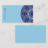 Carte De Visite Kaléidoscope de fractale de papillons (Devant / Derrière)