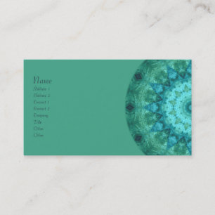 Carte De Visite Kaléidoscope de médaillon d'océan