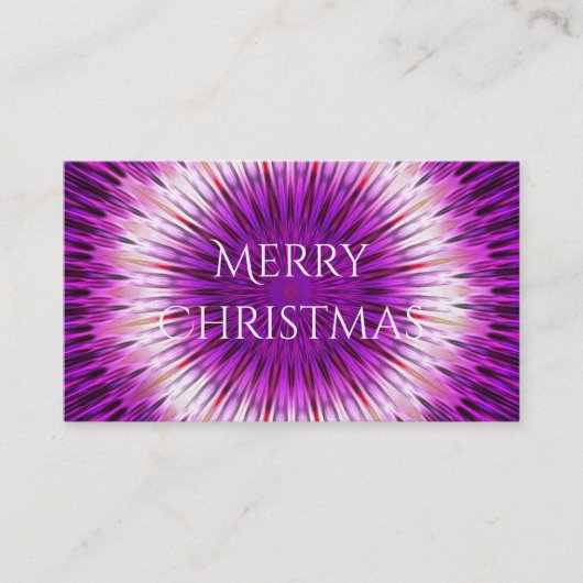 Carte De Visite Kaleidoscope Design Art rose violet (Devant)