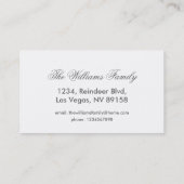 Carte De Visite Kaleidoscope Design Rustique gris clair (Dos)