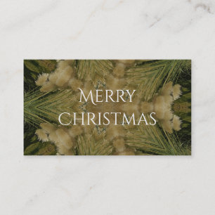 Carte De Visite Kaleidoscope Design Star de Pampas Grass Green