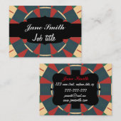 Carte De Visite Kaléidoscope mandalaïque (Devant / Derrière)