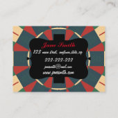 Carte De Visite Kaléidoscope mandalaïque (Dos)