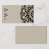 Carte De Visite Kaléidoscope naturel de beauté (Devant / Derrière)