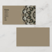 Carte De Visite Kaléidoscope naturel de beauté (Devant / Derrière)