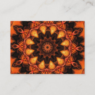 Carte De Visite Kaléidoscope orange 07