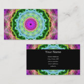 Carte De Visite Kaléidoscope psychédélique de trou de ver (Devant / Derrière)