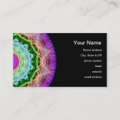Carte De Visite Kaléidoscope psychédélique de trou de ver (Dos)